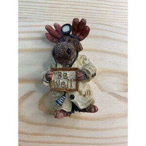 Boyd Bears Doctor Moose "Be Well" Pin Brooch Figurine